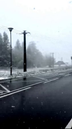 На Чехию обрушился сильный снегопад