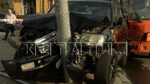 Маршрутка с пассажирами, у которой отказали тормоза, для торможения использовала «Ленд Крузер»