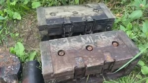 Коп по войне. Сброс амуниции в воронке!