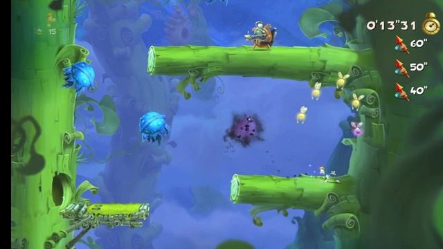Rayman Legends. 20. Этап Ветра странных перемен. Забег