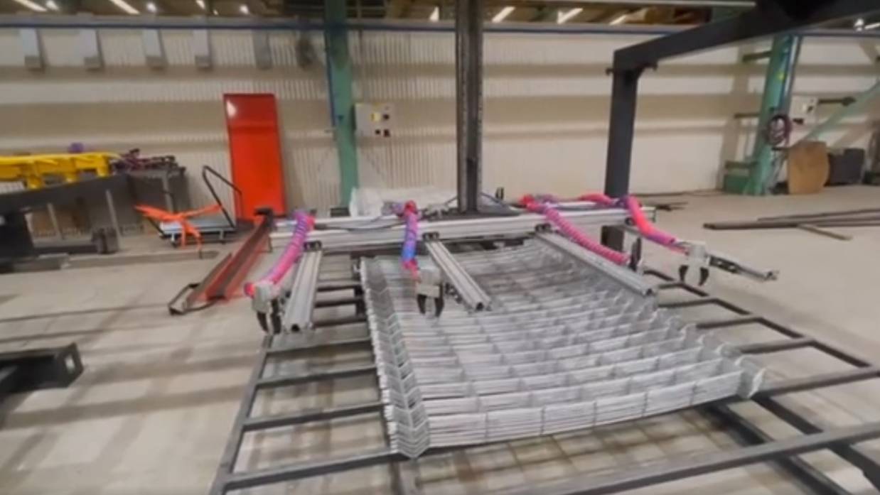 Станок для сварки и гибки сетки 3D Забора TJK