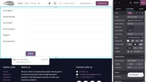 Автоматическое отправление заявки клиентов в приложении Odoo 17 для веб-сайта