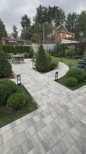 Укладка пошаговых плит и брусчатки от Steingot