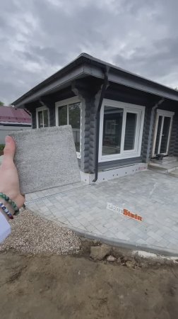Укладка тротуарной плитки Старый город Венусбергер цвета Туман