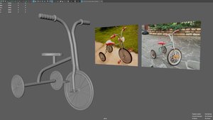 3) Моделирую детский велосипед