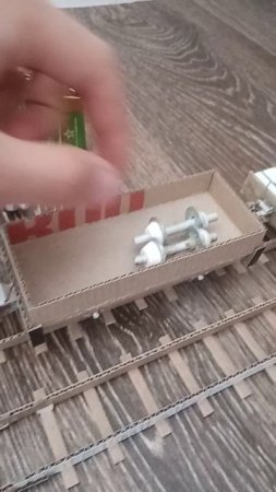 Макет железной дороги из картона, своими руками
