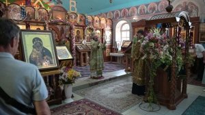 Архиерейское богослужение в День Святого Духа в Свято-Михайло-Афонской пустыни