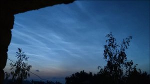 Таймлапс серебристых облаков