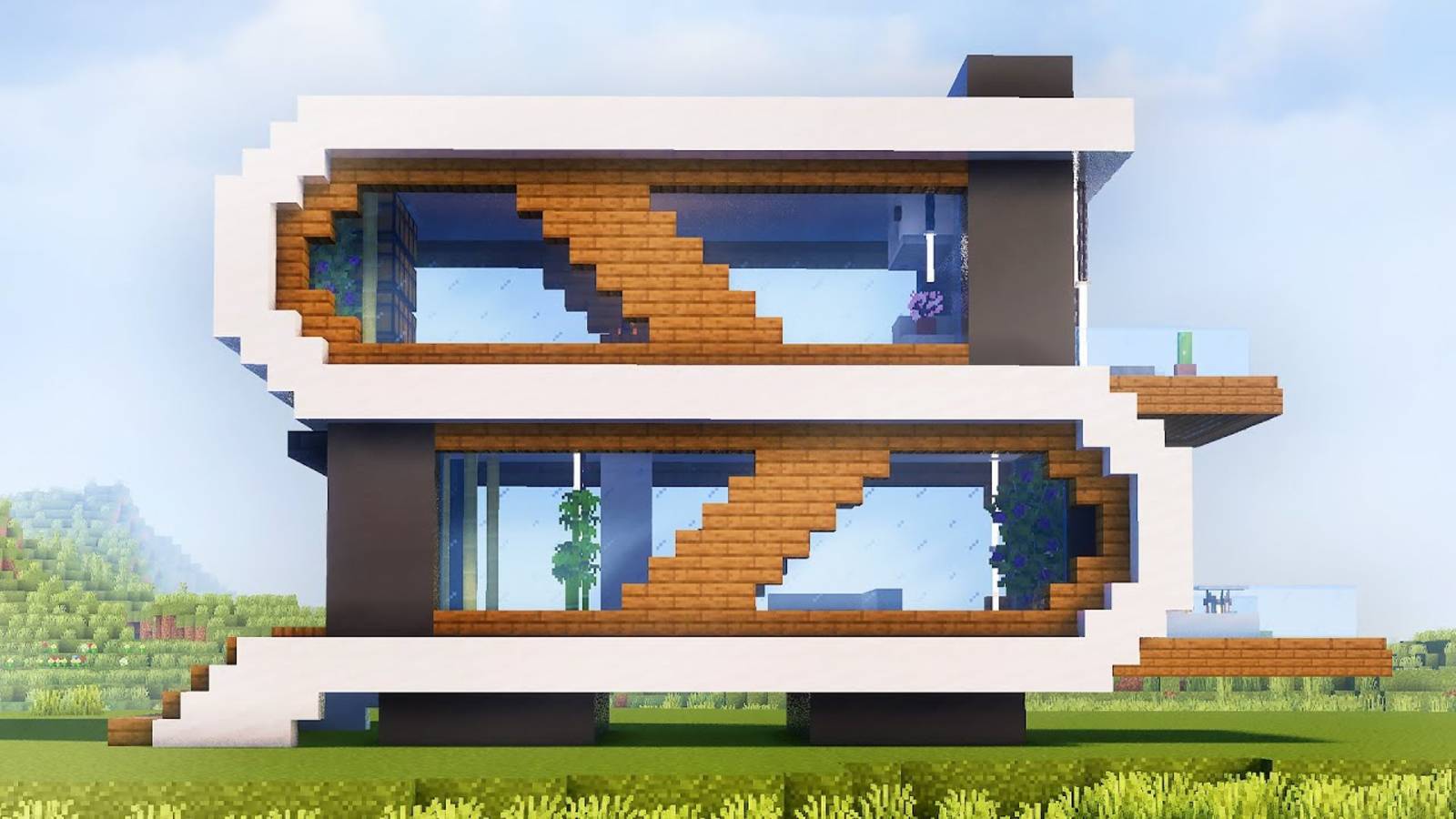 Я Построил Самый Современный Дом в Minecraft — Ты Должен Это Увидеть! #майнкрафт #майнкрафтдом