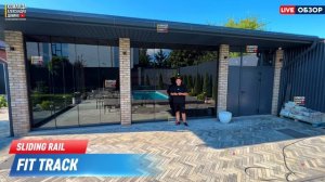 Безрамное остекление беседки в Краснодаре Sliding Rail Fit Track