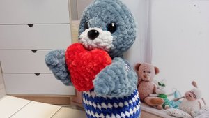 16.06.25 Отчет в марафоне "Вязание это серьезно " 24 неделя -  Тюлень🌷🌷🌷