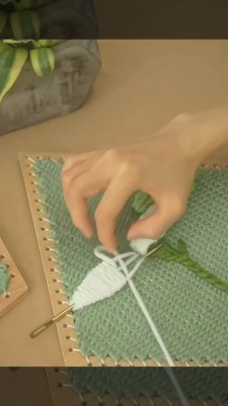 Настенное панно 
ткачество + вышивка