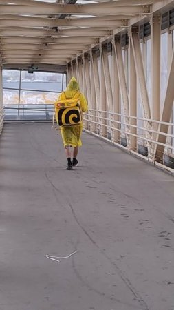 Курьер в дождь!