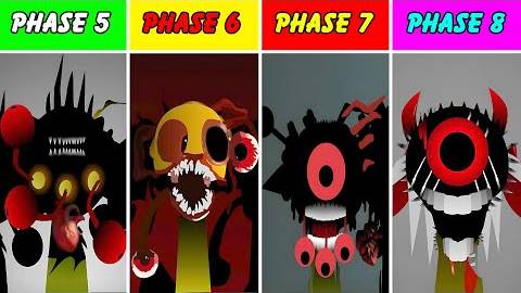 Incredibox Sprunki: Фаза 5 против фазы 6 против фазы 7 против фазы 8, но лечение Орена
