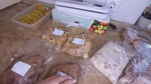 Заготовка полуфабрикатов из 5 🐓куриц - 8 блюд. Рулетики из бедра.  Котлеты «по – Киевски» и Т,Д,