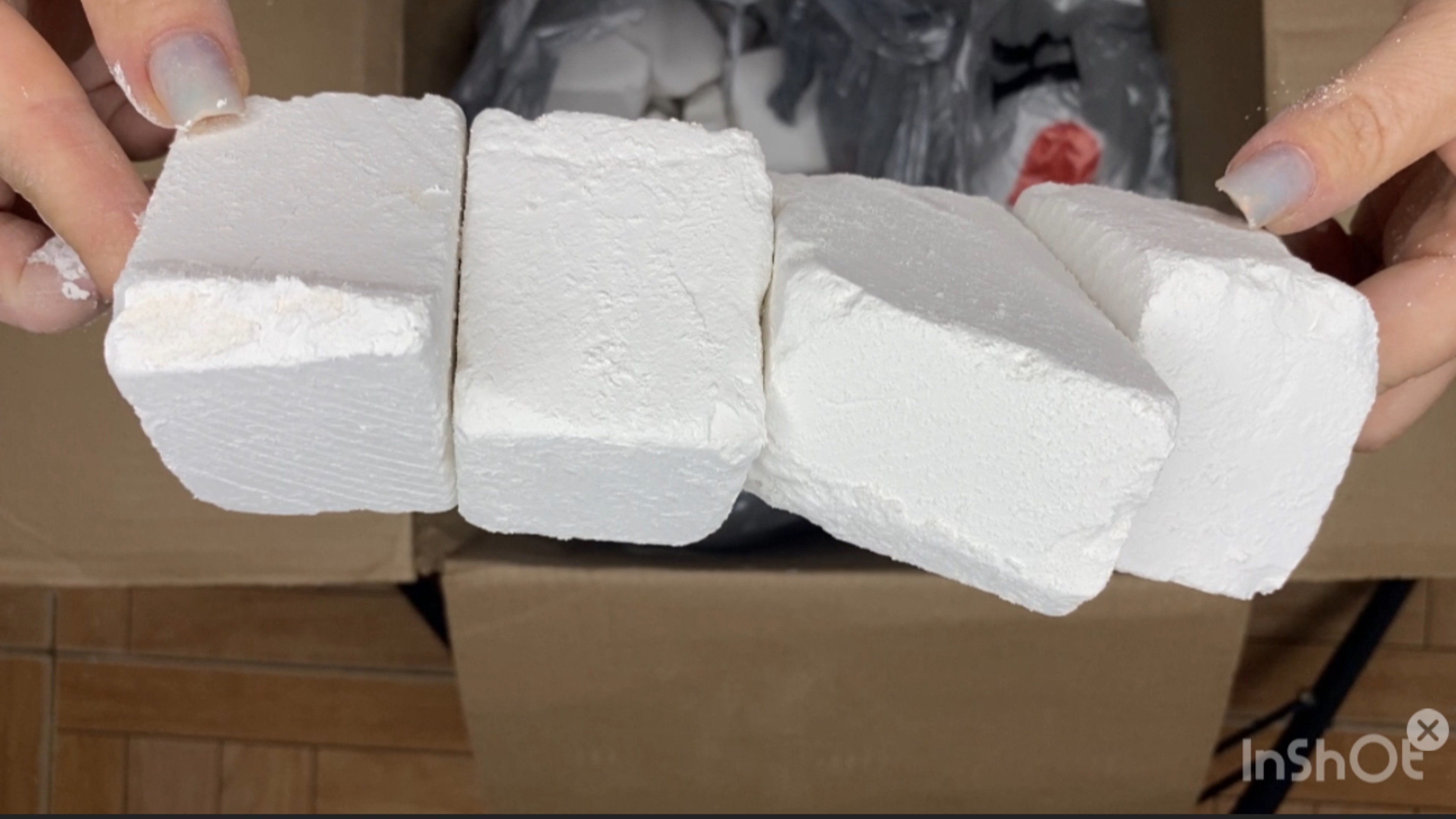 Распаковка мела. 10 кг пиленого ассорти от Анастасии. смотреть онлайн