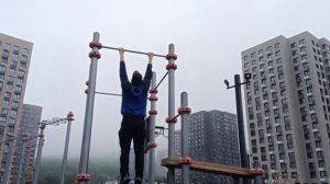 Подтягивание да же в пасмурную погоду