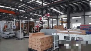 Паллетирование коботом Jaka, 2