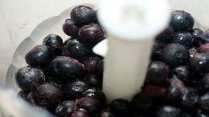 Черничное суфле на маскарпоне