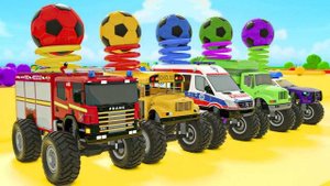 Машинки летают и прыгают! Развивающие мультики Машины помощники. Мультфильмы про машинки