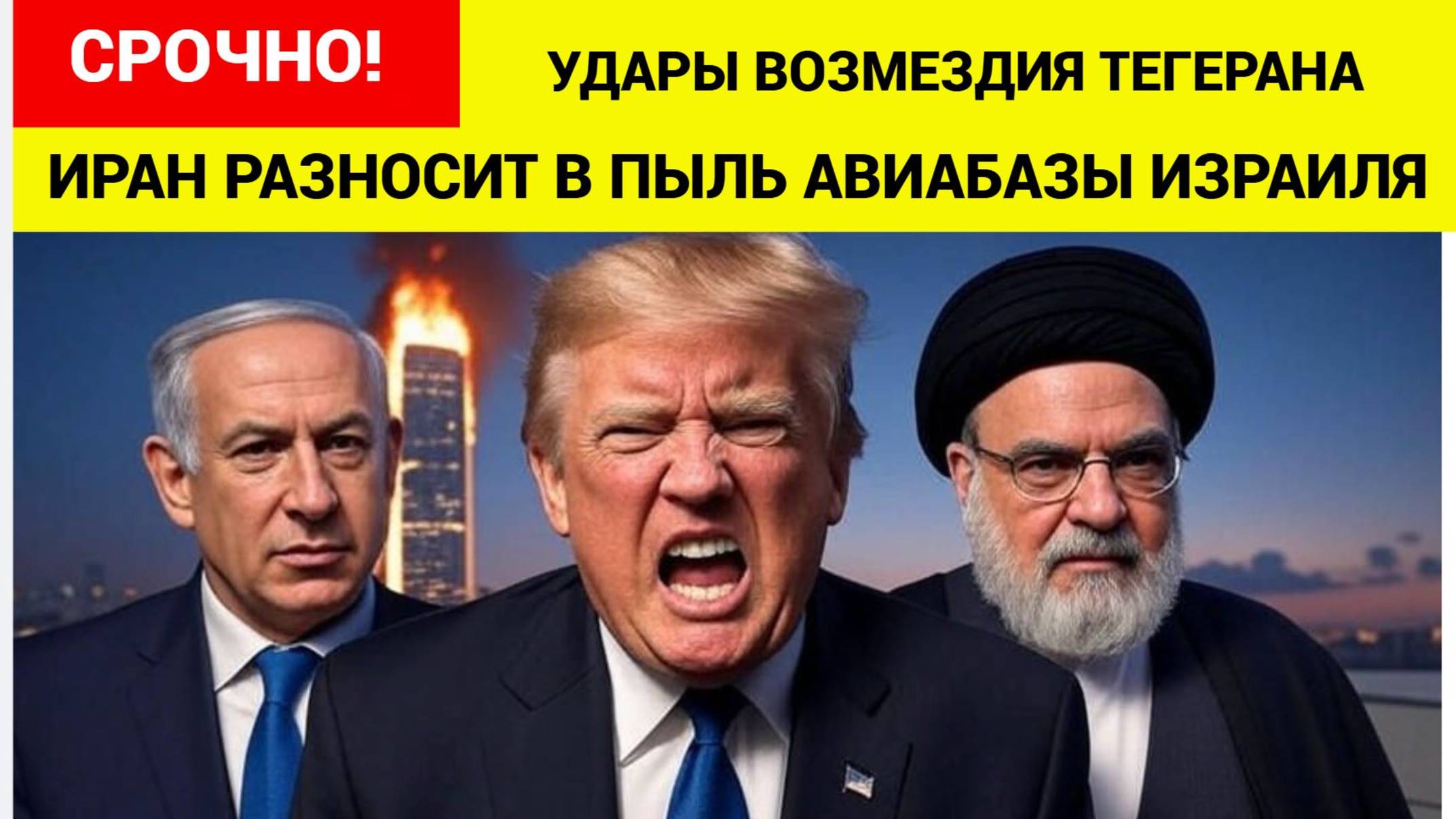 ИЗРАИЛЬ ИРАН ВОЙНА! ИРАН НАОСИТ УДАРЫ ПО ИЗРАИЛЬСКИМ БАЗАМ! НЕТАНЬЯХУ В УЖАСЕ