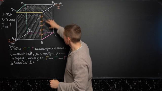 Через ГРАНИ течет ток! Как решать куб из ЖЕСТИ, и причем тут симметрия