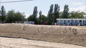 Анапа Центральный пляж сегодня 17 июня 2025. Анапа после шторма, обстановка на пляже. Погода в Анапе