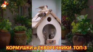 Кормушки и скворечники своими руками для птиц ТОП-3 (69) 🪚🪛🔨 Идеи для дачи и сада пошагово ❣️