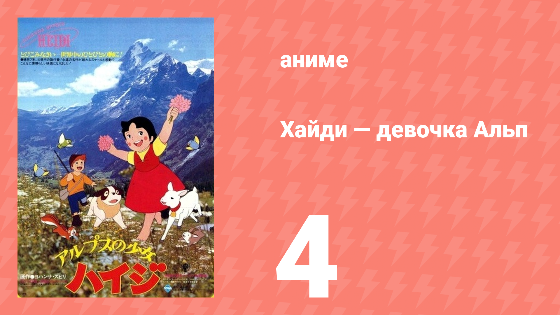 Хайди — девочка Альп 4 серия (аниме-сериал, 1974)