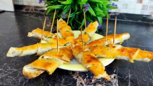 Простые КРУАСАНЫ с сыром. Лаваш с начинкой. Завтрак за 10 минут. Перекус.