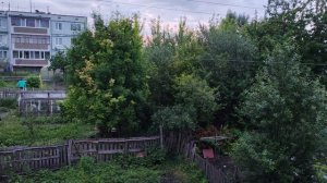 Деревенская жизнь, летний вечер в деревне после дождя