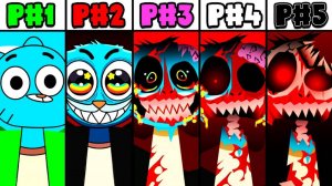 INCREDIBOX SPRUNKI 🎨 | GUMBALL: ФАЗЫ 1-5! 🌈💥 КАК МЕНЯЛСЯ ПЕРСОНАЖ!