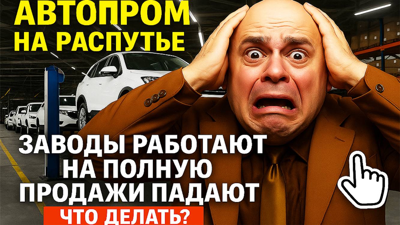 КРИЗИС Перепроизводства нашем автопроме!! Продажи падают а производство растет!