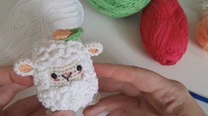 Забавная овечка крючком. МК