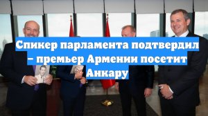 Спикер парламента подтвердил – премьер Армении посетит Анкару