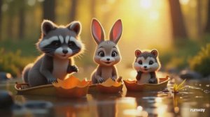 Маленький енотик — добрый мультик для малышей! 🦝✨ Песенка + танец