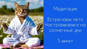 Медитация | Встречаем лето | Встречаем Солнце | Лето наступило | 5 минут