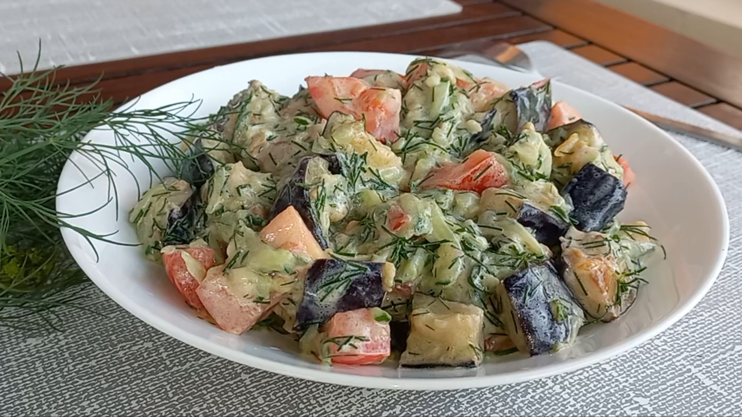 Шикарный салат с баклажанами! Быстрый вкусный салат Баклажаны