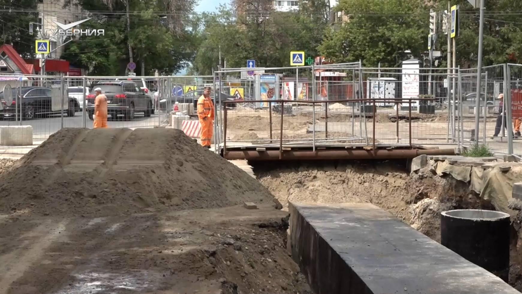 Реконструкция теплосетей по улице Первомайской в Самаре