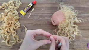 Самый простой и быстрый способ перепрошивки волос кукле