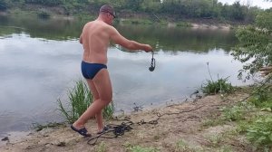 Магнитная рыбалка на реке Дон в Дивногорье. Показываю, что удалось зацепить на поисковый магнит