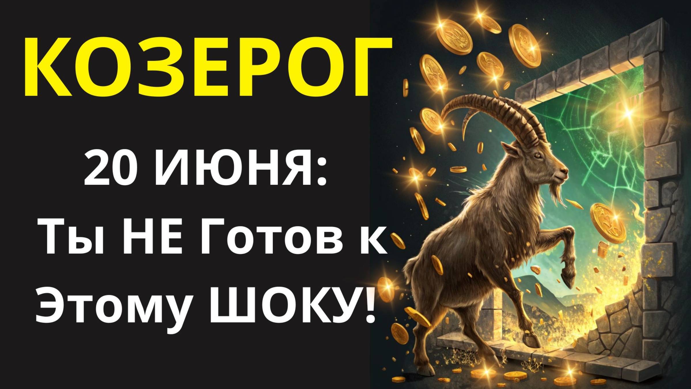 🤑 Козерог: Сделайте Этот 1 Шаг 20 Июня, И Жизнь "Взорвется" Счастьем!💰