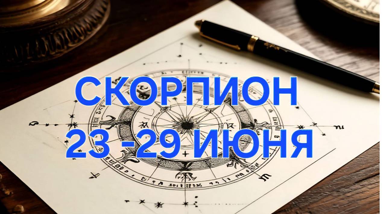 СКОРПИОН. ТАРО ПРОГНОЗ С 23 ПО 29 ИЮНЯ