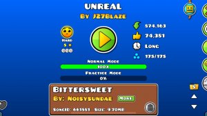 Unreal by J27Blaze Geometry Dash level 100% all coin