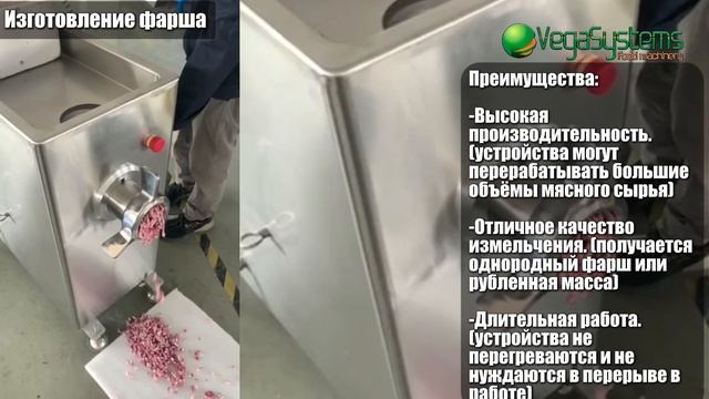 Мясорубка для переработки мяса на фарш Vega  Meat Grinder H200 I Изготовление фарша