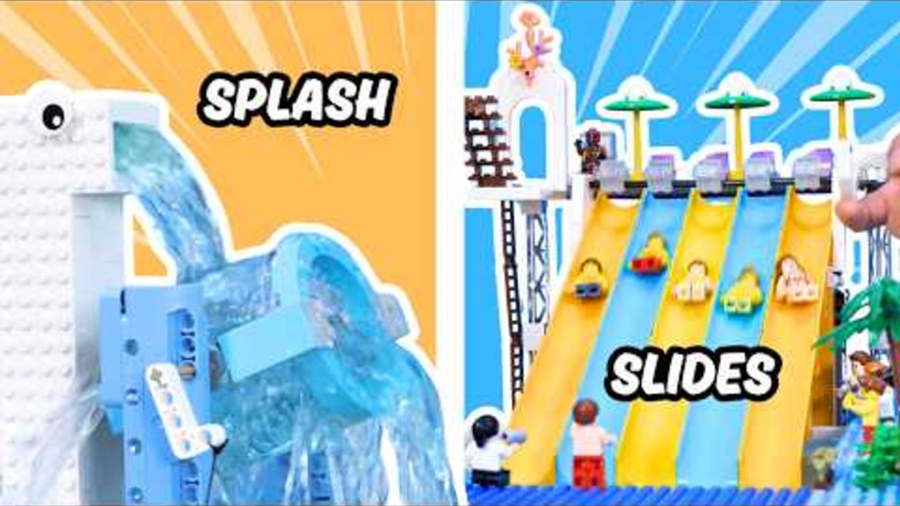 Я построил потрясающий аквапарк LEGO Water Park！
