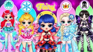 Модный макияж ПЛОХОЙ ДЕВОЧКИ для Диснеевских принцесс и Божьей коровки с новым дизайном одежды