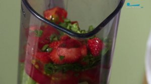Полезный завтрак. Гаспачо с клубникой