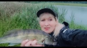 На рыбалке. Но, как говорится, упорство и труд всё перетрут🎣🐟💪!