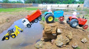 Мультики про машины для мальчиков / видео с игрушками для детей /  самосвал трактор попали в аварию